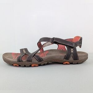 Merrell Sandspur Rose Sport Sandals Womens Sz 9 Brown Leather Hiking Strappy